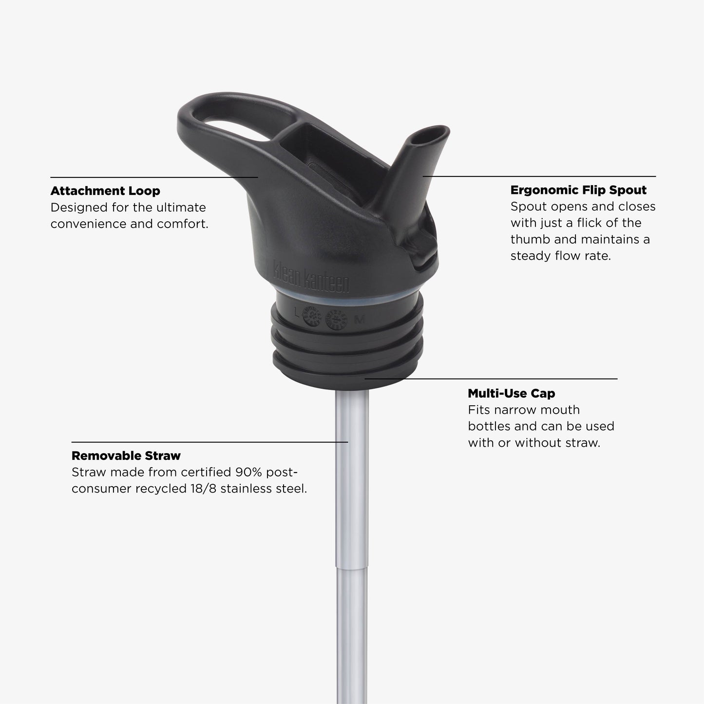 473ml (16oz) Rise Classic with Flip Seal Sport Cap