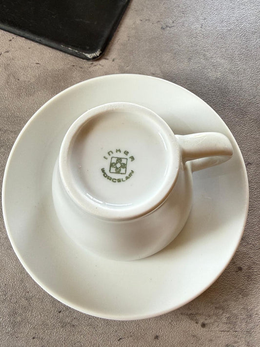 Inker Porcelain Cup and Saucer