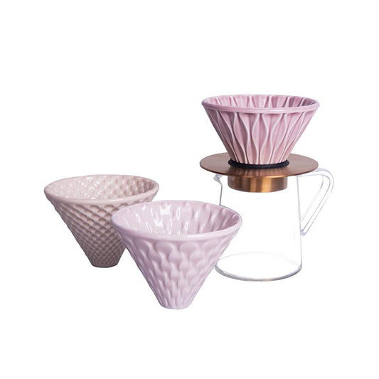 Loveramics Brewers - Set of 3 Special Edition Drippers (Pink)