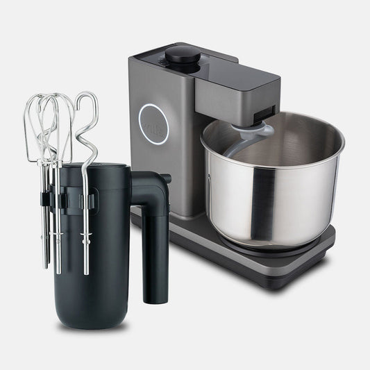 Wilfa Probaker Stand Mixer (Grey) + FREE Wilfa Smooth Mix Hand Mixer (Black)